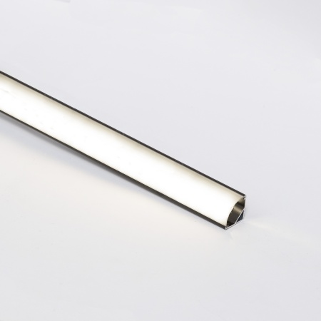 картинка Профиль алюминиевый угловой ORION-1616C с экраном черным, круглый экран, цвет черный, 2м, AKS от магазина SEFI