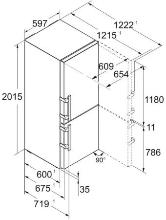 картинка Холодильник Liebherr CBNsdc 5753 от магазина SEFI