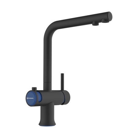 картинка Смеситель Omoikiri Hotaru-GB-IB латунь/графит/indigo blue от магазина SEFI