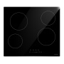 картинка Электрическая встраиваемая варочная панель HiSTORY HC 6410 GBK четыре конфорки Hi-Light Черная керамика 60 см от магазина SEFI