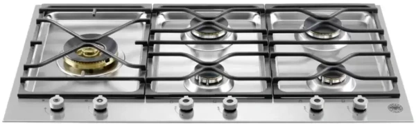 картинка Газовая варочная панель Bertazzoni PM365SOX магазин SEFI являющийся официальным дистрибьютором в России  картинка Газовая варочная панель Bertazzoni PM365SOX от магазина SEFI