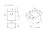 картинка Мойка Alveus QUADRIX MONARCH 30 NEW ANTHRACITE 450X450X200 в компл. с выпуском без сифона, от магазина SEFI