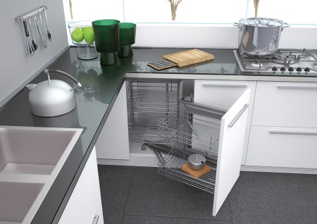 картинка Волшебный уголок Magic-4 Compact NEW с Soft-Close, правый для двери от 400 мм от магазина SEFI