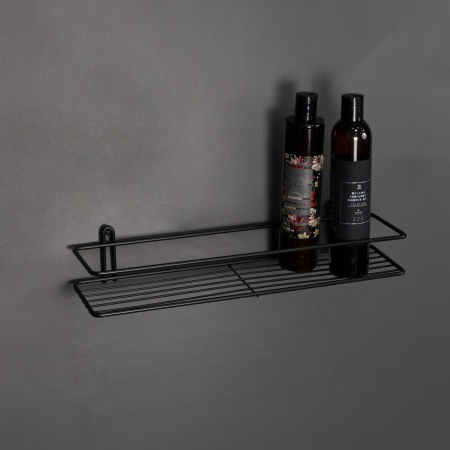 картинка Полка подвесная прямая 1-ярусная 400*110*72, черный РФ от магазина SEFI