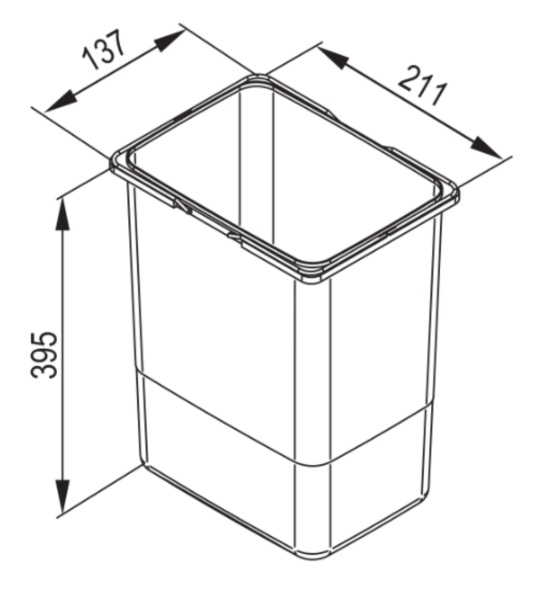 картинка Контейнер PRAKTIKO 7L, графит REJS от магазина SEFI