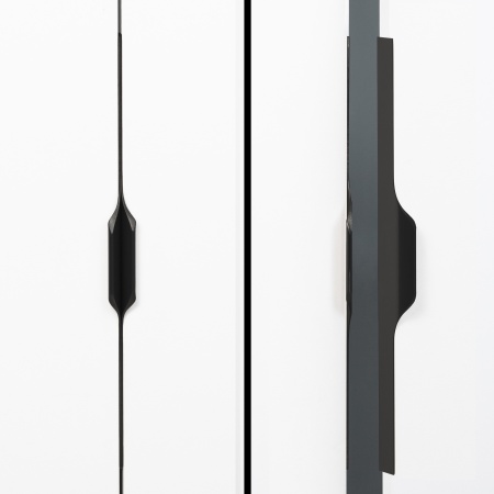 картинка Ручка меб. накладная алюм. LINEA 320/397 черный матовый, AKS от магазина SEFI