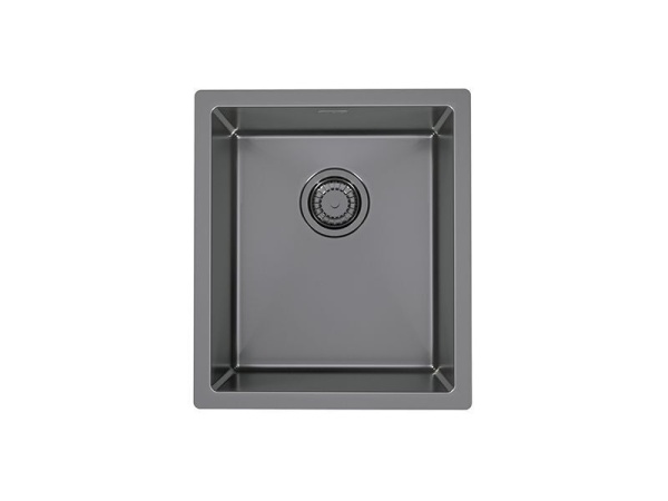 картинка Мойка Alveus QUADRIX 20 MONARCH ANTHRACITE 390X450X200 в компл. с выпуском без сиф. от магазина SEFI