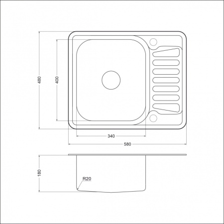 картинка Мойка Oulin 5848 от магазина SEFI