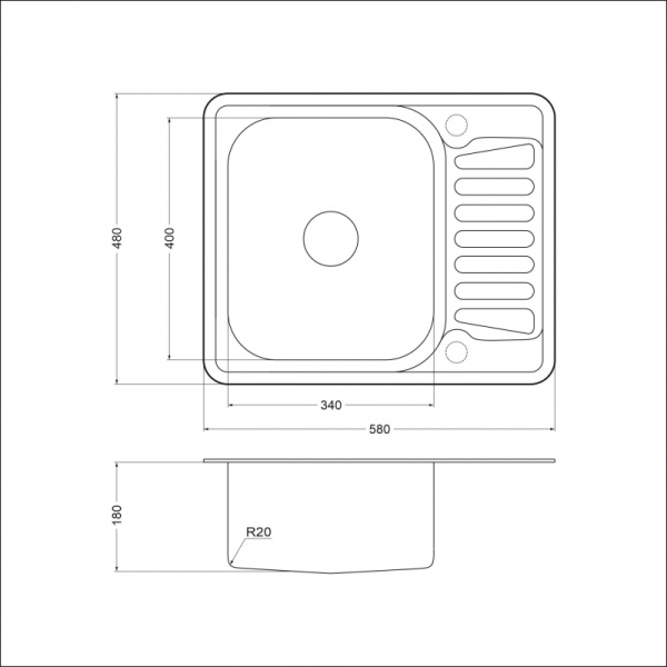 картинка Мойка OULIN 5848 от магазина SEFI