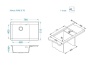 картинка Мойка Alveus PURE-G 70L ALGRANIT CARBON-A91 790X520X198 с сифоном 1148858 от магазина SEFI