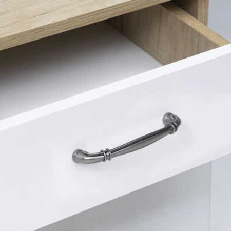 картинка Ручка меб. скоба мет. VALENCIA 128 античное серебро, AKS от магазина SEFI