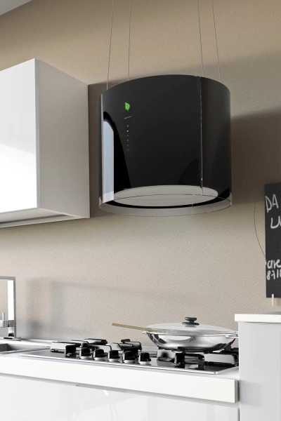 картинка Вытяжка Falmec Eolo isola 45 (450) (с системой E.ion) ECP black от магазина SEFI