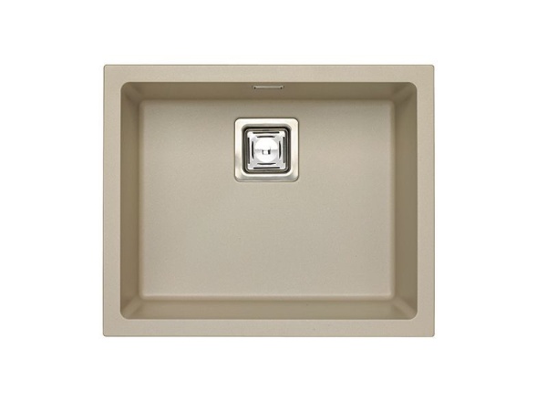 картинка Мойка Alveus GRANITAL+ QUADRIx 50 PEBBLE-G02M 560x460x200 с сифоном 1133398 от магазина SEFI
