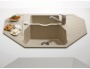 картинка Мойка Alveus SENSUAL 60 GRANITAL+ CHOCOLATE-G03M 900x610x200;1+1/2 с сифоном 1104729, от магазина SEFI