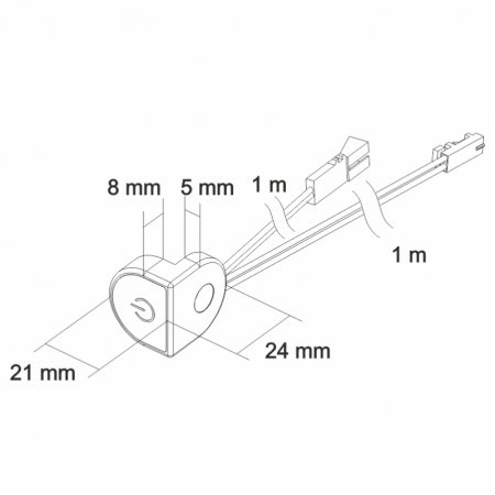 картинка Выключатель сенсорный (диммер) LT36, 36/72W, HLT от магазина SEFI