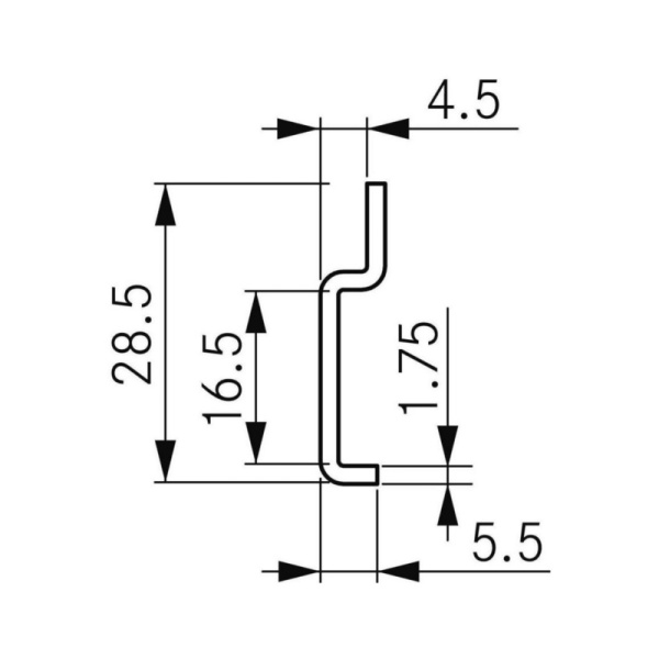 картинка Разделитель для бутылочниц Сапфир/Классик на ширину фасада 200 мм от магазина SEFI