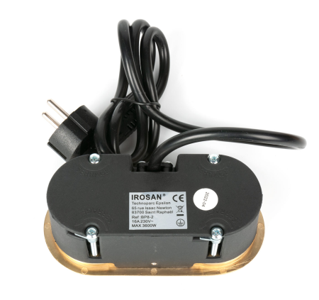 картинка Блок розеток SFL EIGHT (2*220), провод 1м с евровилкой мат. золото от магазина SEFI