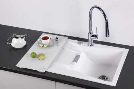 картинка Кухонная мойка SCHOCK WATERFALL 45D F CRISTADUR магнолия от магазина SEFI