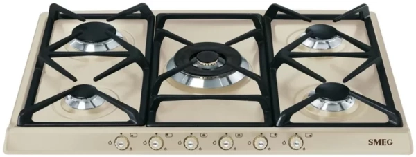картинка Газовая варочная панель Smeg SR775PO магазин SEFI являющийся официальным дистрибьютором в России  картинка Газовая варочная панель Smeg SR775PO от магазина SEFI