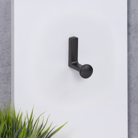 картинка Крючок меб. однорожковый мет. KING графит AKS от магазина SEFI