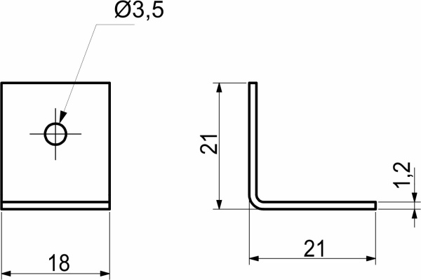 картинка Уголок металлический FSC-04 20х20х18 (1,2), желтый цинк (уп/10шт) РБ магазин SEFI являющийся официальным дистрибьютором в России  картинка Уголок металлический FSC-04 20х20х18 (1,2), желтый цинк (уп/10шт) РБ от магазина SEFI