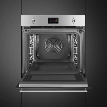 картинка Духовой шкаф c паром и СВЧ Smeg SO6303APX от магазина SEFI