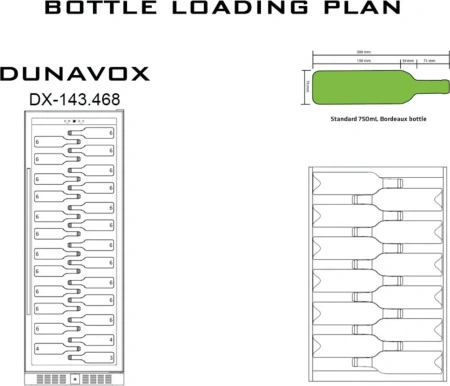 картинка Винный шкаф Dunavox DX-143.468MB от магазина SEFI