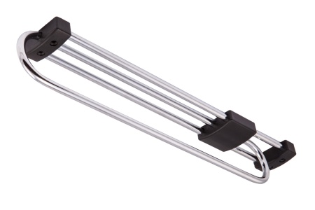 картинка Выдвижная вешалка L-400/430 усиленная овальная, хром/черный GRIDLI от магазина SEFI