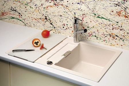 картинка Кухонная мойка SCHOCK SIGNUS 45D CRISTADUR серебристый камень от магазина SEFI