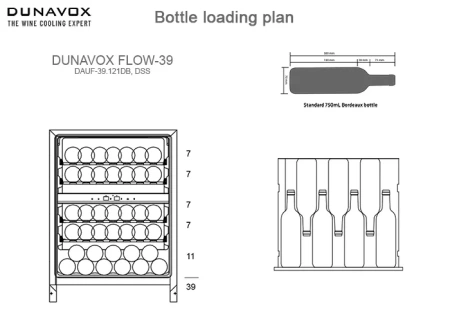 картинка Встраиваемый винный шкаф Dunavox DAUF-39.121DC от магазина SEFI