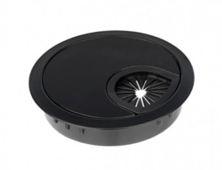 картинка Пропуск кабельный металл D60мм черный AKS от магазина SEFI