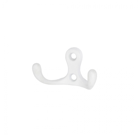 картинка Крючок меб. двухрожковый мет. WP19 белый матовый GRIDLI от магазина SEFI