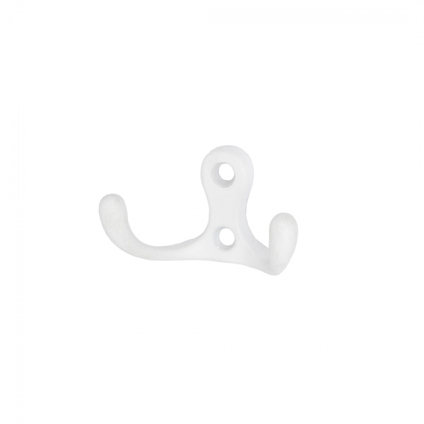 картинка Крючок меб. двухрожковый мет. WP19 белый матовый GRIDLI от магазина SEFI