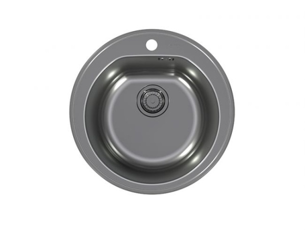 картинка Мойка ALVEUS FORM MONARCH 30 ANTHRACITE-90 FI 510  в компл. с выпуском без сифона, от магазина SEFI