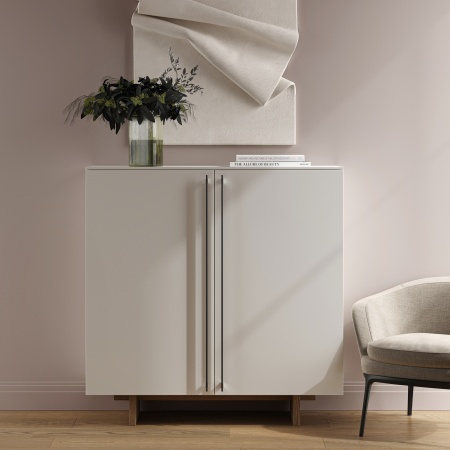 картинка Ручка меб. скоба алюм. MOONLIGHT 944/1000 матовый хром+ черный матовый, AKS от магазина SEFI