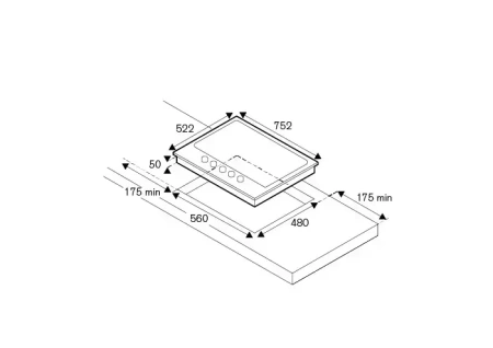 картинка Газовая варочная панель Bertazzoni P905LMODNE от магазина SEFI