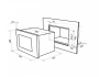 картинка Встраиваемая микроволновая печь MAUNFELD MBMO.20.1PGB от магазина SEFI