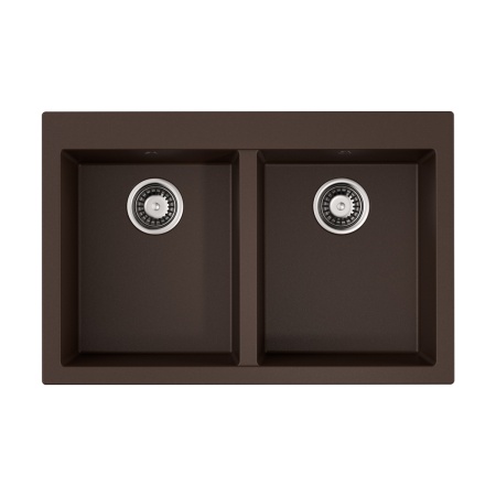 картинка Omoikiri Bosen 80-2-DC Tetogranit/темный шоколад от магазина SEFI