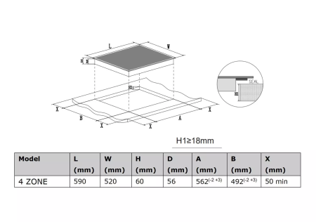картинка Индукционная варочная панель HAIER HHY-Y64TVAB от магазина SEFI
