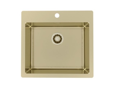 картинка Мойка Alveus PURE MONARCH 70 new GOLD FS 565X525 в компл. с выпуском без сифона, от магазина SEFI