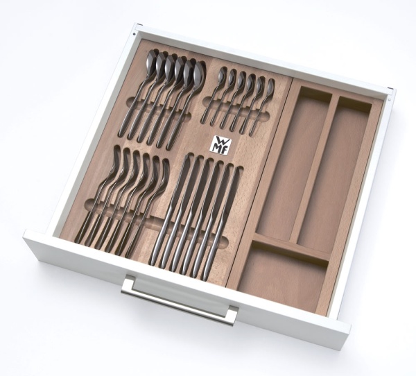 картинка Лоток с комплектом приборов WMF (24 предмета) в шкаф 600 Hettich 464*491*56, орех от магазина SEFI