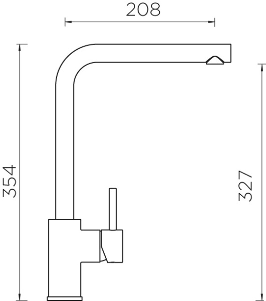 картинка Кухонный смеситель SCHOCK NAPOS хром от магазина SEFI