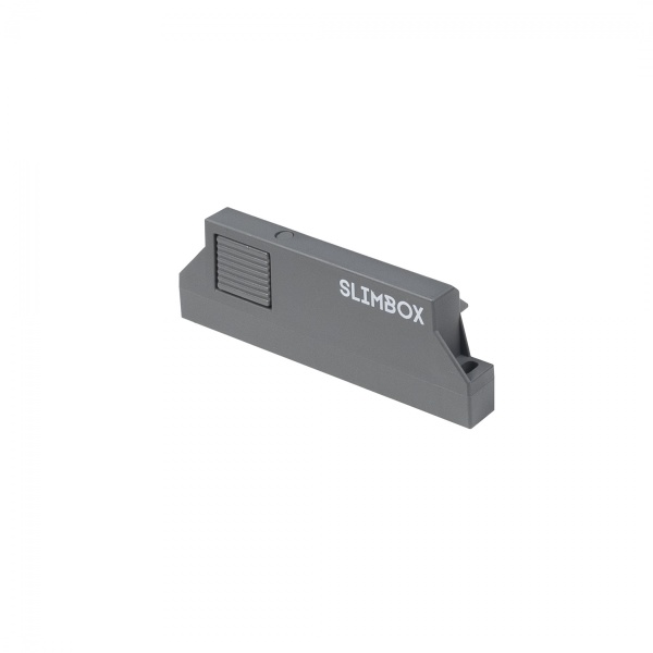 картинка Ручка с поводком внутреннего ящика Slimbox AKS 13,5-21мм графит магазин SEFI являющийся официальным дистрибьютором в России  картинка Ручка с поводком внутреннего ящика Slimbox AKS 13,5-21мм графит от магазина SEFI