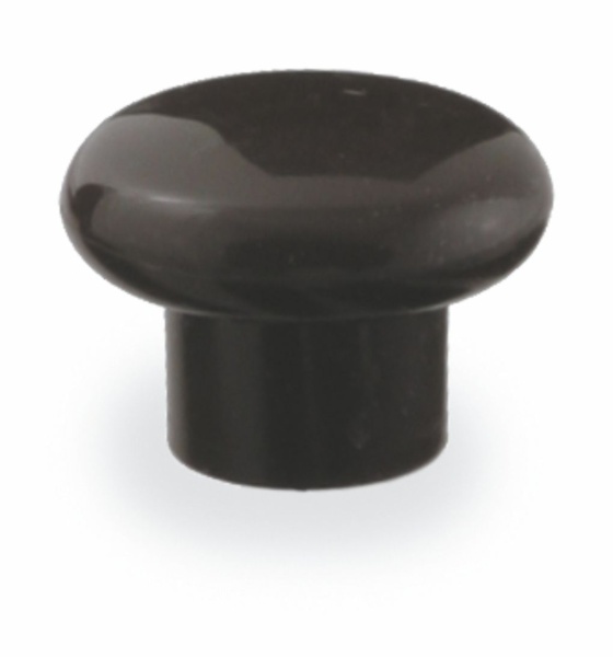 картинка Ручка меб. кнопка пластик. PK01/K1 черный матовый AKS от магазина SEFI