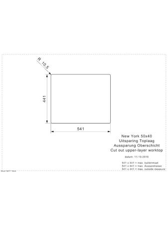 картинка Мойка Reginox New York 50x40 Comfort PVD от магазина SEFI
