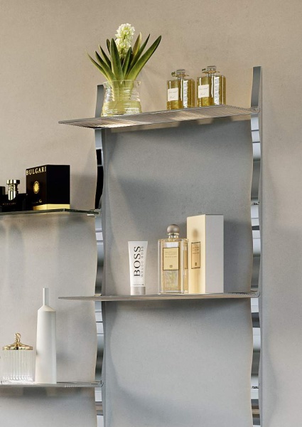 картинка Интерьерные стеллажные Система SKYLINE Алюминиевая полка 450х200мм, хром от магазина SEFI