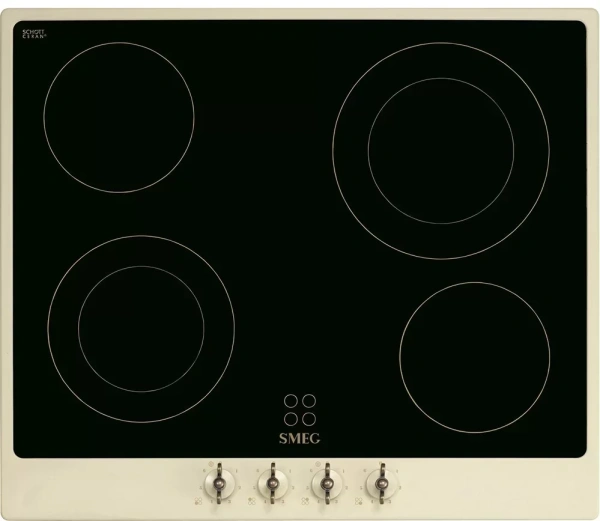картинка Электрическая варочная панель Smeg P864PO магазин SEFI являющийся официальным дистрибьютором в России  картинка Электрическая варочная панель Smeg P864PO от магазина SEFI