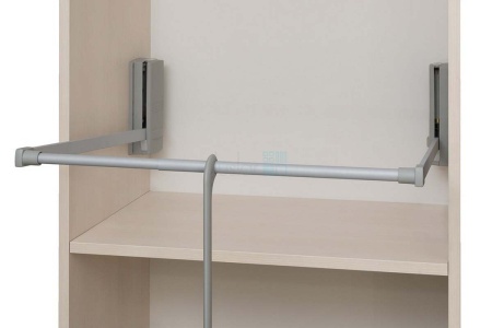 картинка Комплект: 2 пантографа SERVETTO для одежды телескопических 770-1200 мм, цвет - серый от магазина SEFI