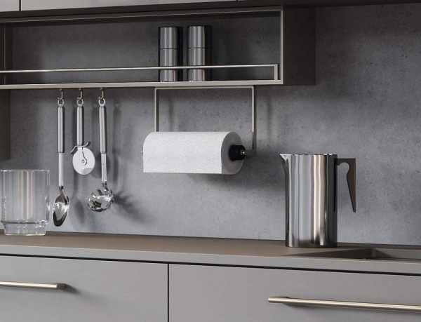 картинка Интерьерные стеллажные Система FLAG, Держатель для бумажных полотенец, нержавеющая сталь магазин SEFI являющийся официальным дистрибьютором в России  картинка Интерьерные стеллажные Система FLAG, Держатель для бумажных полотенец, нержавеющая сталь от магазина SEFI