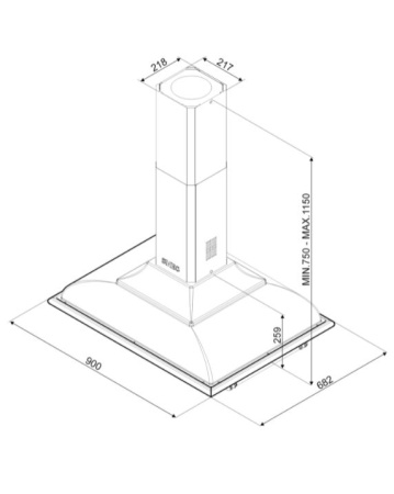 картинка Вытяжка Smeg KCI19AOE от магазина SEFI